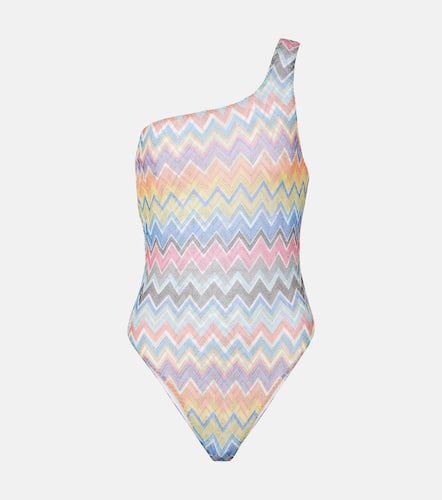 Chevron one-shoulder swimsuit - Missoni - Modalova