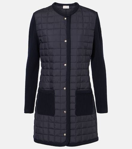 Cardigan in lana con imbottitura - Moncler - Modalova