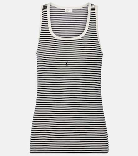 Cassandre cotton jersey tank top - Saint Laurent - Modalova