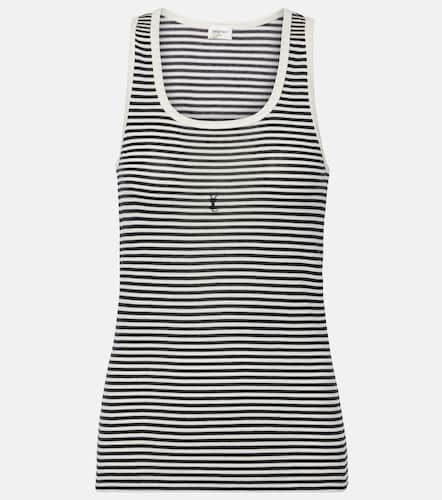 Tank top Cassandre en jersey de algodón - Saint Laurent - Modalova