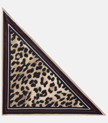 Sciarpa in seta con stampa leopardata - Givenchy - Modalova