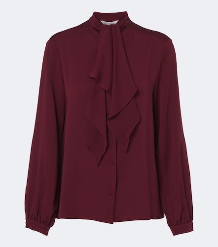 Max Mara Blusa de seda con lazada - Max Mara - Modalova
