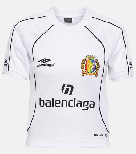 Camiseta tipo fútbol de jersey - Balenciaga - Modalova