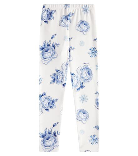 Leggings Roses Snowflakes estampados - Monnalisa - Modalova