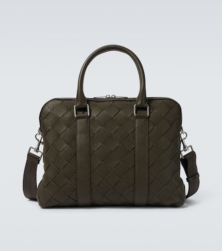 Intrecciato leather briefcase - Bottega Veneta - Modalova