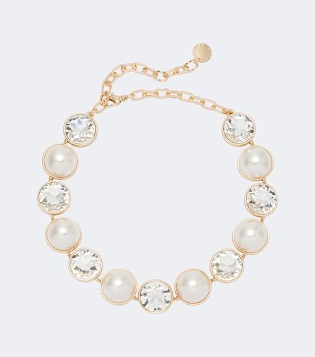 Collana con cristalli e perle bijoux - Carolina Herrera - Modalova