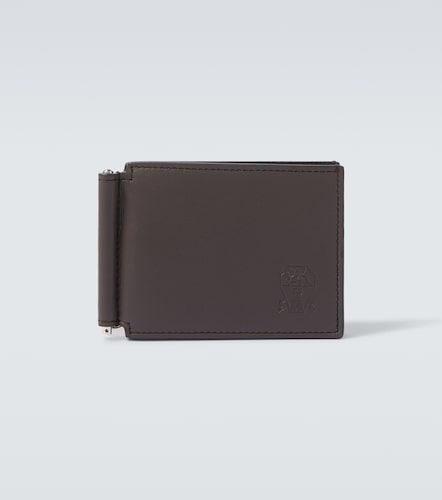 Logo debossed leather wallet - Brunello Cucinelli - Modalova
