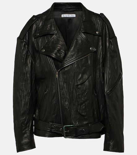 Linor leather biker jacket - Acne Studios - Modalova