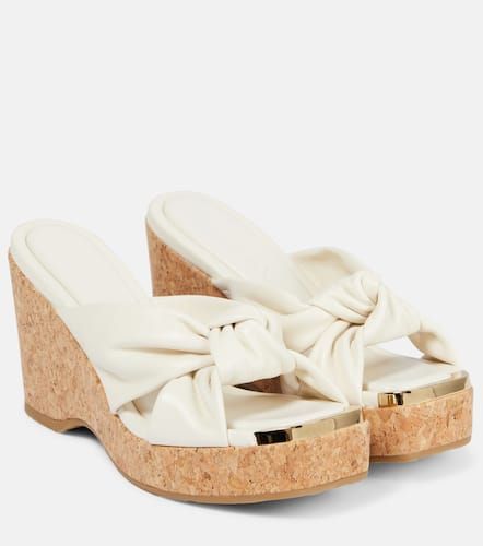 Sandalias Avenue de piel con cuña - Jimmy Choo - Modalova