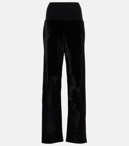 Alaïa Pantalones rectos de terciopelo - Alaia - Modalova