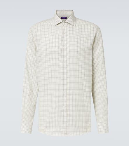 Camicia in cotone a quadri - Ralph Lauren Purple Label - Modalova