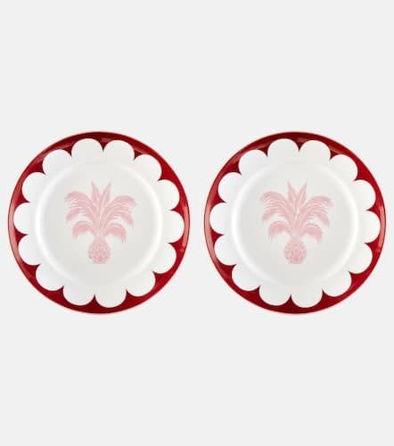 Set Jaipur aus zwei Desserttellern - Aquazzura Casa - Modalova