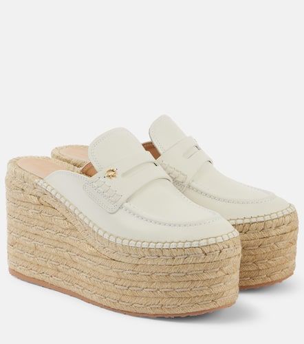 Espadrille-Wedges aus Leder - Gianvito Rossi - Modalova
