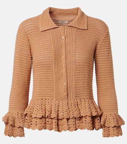 ChloÃ© Ruffled crochet cotton cardigan - Chloe - Modalova