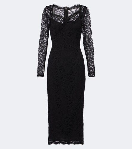 Dolce&Gabbana Abito midi in pizzo - Dolce&Gabbana - Modalova