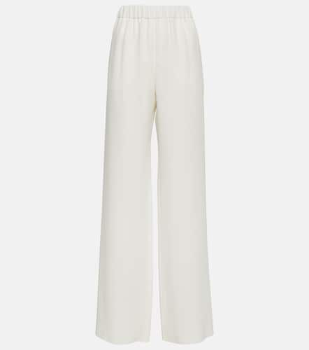 High rise silk wide-leg pants - Valentino - Modalova