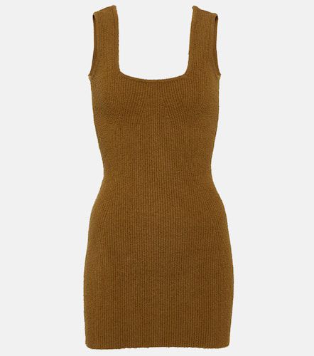 Ribbed-knit cotton-blend minidress - Wardrobe.NYC - Modalova