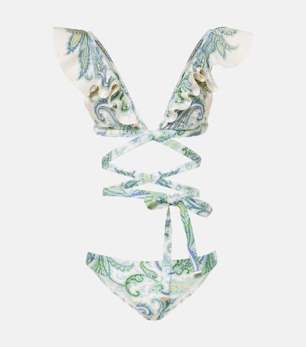 Zimmermann Bikini Ottie con stampa - Zimmermann - Modalova