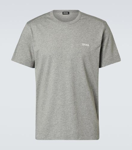 Zegna T-Shirt aus Baumwoll-Jersey - Zegna - Modalova