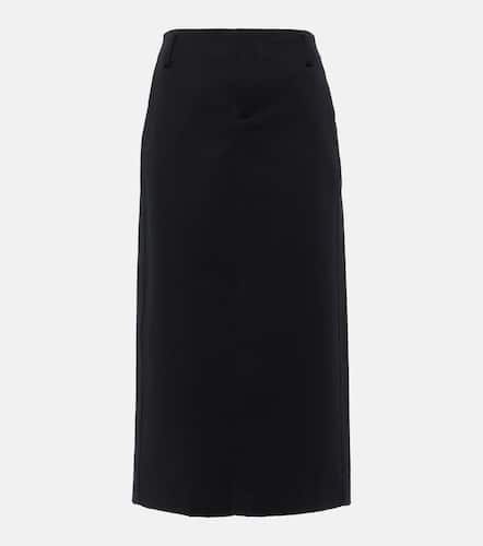Low-rise cotton-blend midi skirt - Vince - Modalova