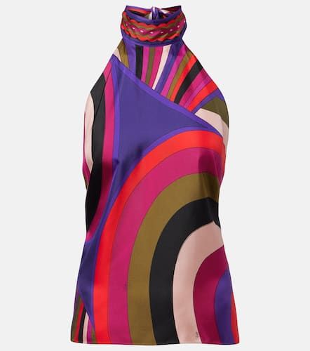 Pucci Iride silk satin top - Pucci - Modalova