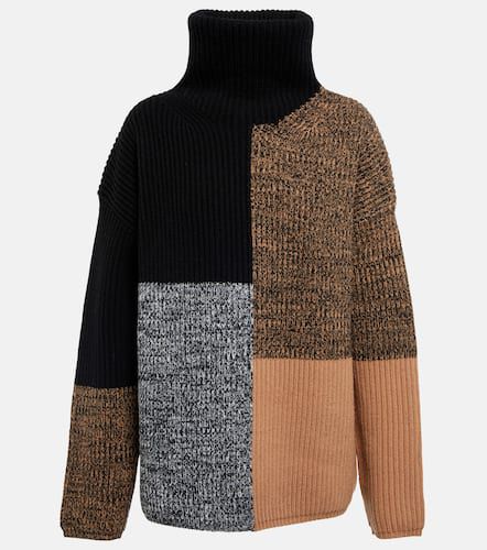 Patchwork wool turtleneck sweater - Joseph - Modalova