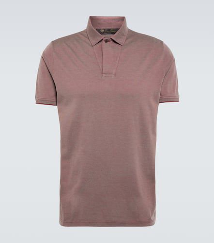 Cotton and silk piquÃ© polo shirt - Loro Piana - Modalova