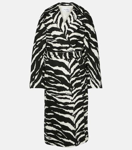 AlaÃ¯a Zebra-print denim trench coat - Alaia - Modalova