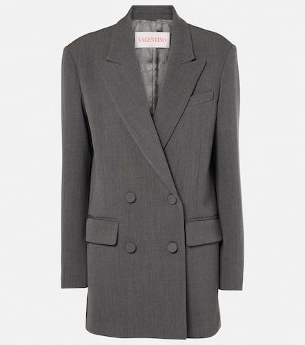 Blazer de gabardina de lana - Valentino - Modalova