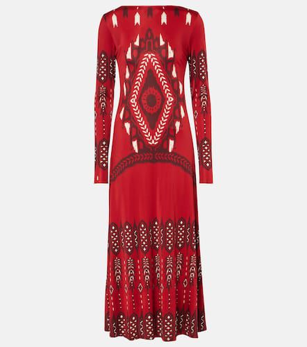 Printed jersey midi dress - Johanna Ortiz - Modalova