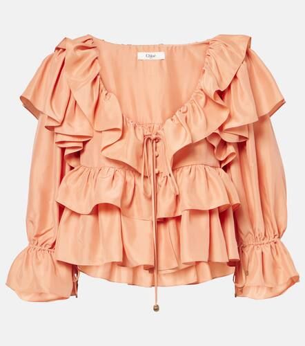 ChloÃ© Ruffled silk blouse - Chloe - Modalova