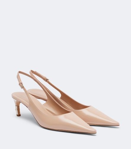 Castello leather slingback pumps - Gucci - Modalova