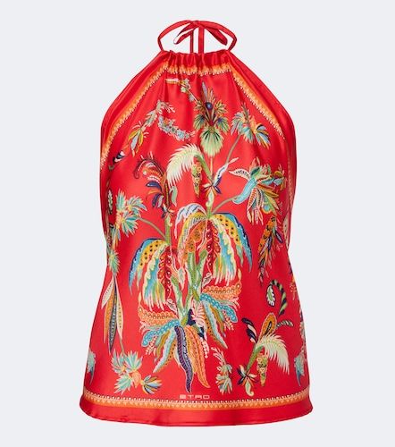 Etro Top de sarga de seda estampado - Etro - Modalova