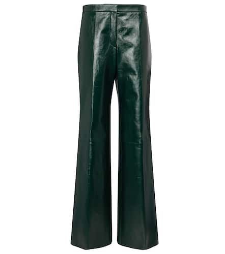 Pantalones de piel de tiro alto - Jil Sander - Modalova