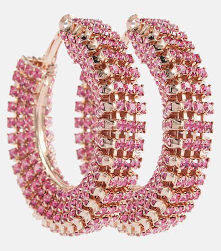 Crystal-embellished hoop earrings - Magda Butrym - Modalova