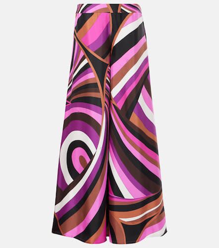 Bedruckte Palazzo-Hose Iride aus Seiden-Twill - Pucci - Modalova