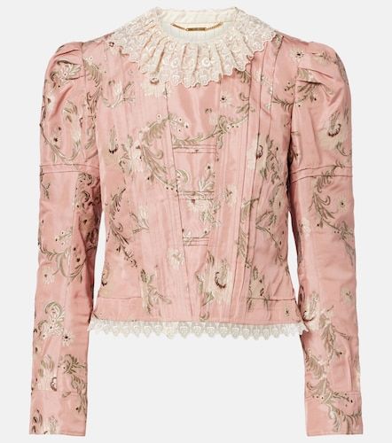Silk-blend taffeta jacquard jacket - Chloe - Modalova