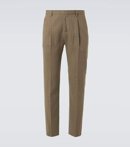 Pantalones tapered de algodón a rayas - Sunspel - Modalova