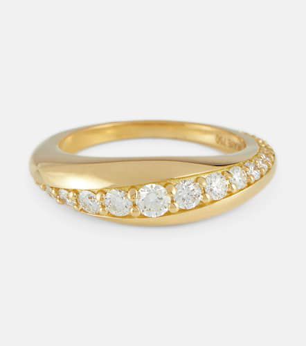 Remi Small 18kt ring with diamonds - Melissa Kaye - Modalova