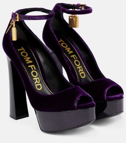 Tom Ford Plateau-Pumps aus Samt - Tom Ford - Modalova