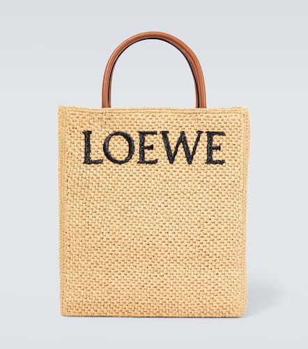 Loewe Logo raffia tote bag - Loewe - Modalova
