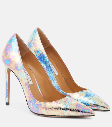 Pumps Purist 105 aus Metallic-Leder - Aquazzura - Modalova