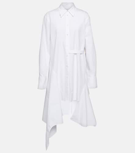 Deconstructed cotton poplin shirt dress - JW Anderson - Modalova