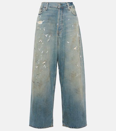 F distressed mid-rise wide-leg jeans - Acne Studios - Modalova
