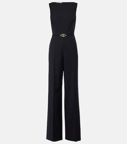 Belted wool and mohair jumpsuit - Valentino - Modalova