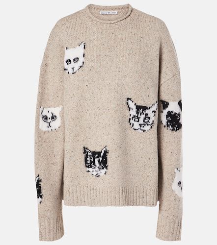 Jersey de mezcla de lana en jacquard - Acne Studios - Modalova