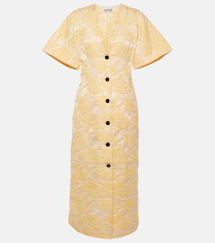 Ganni Floral jacquard shirt dress - Ganni - Modalova