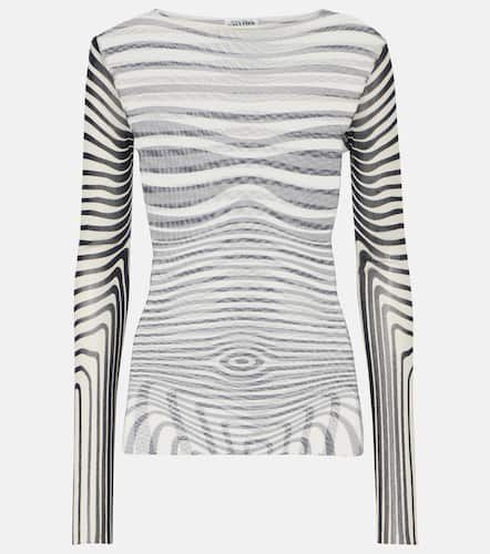 The Navy Blue Morphing Body Top aus Mesh - Jean Paul Gaultier - Modalova