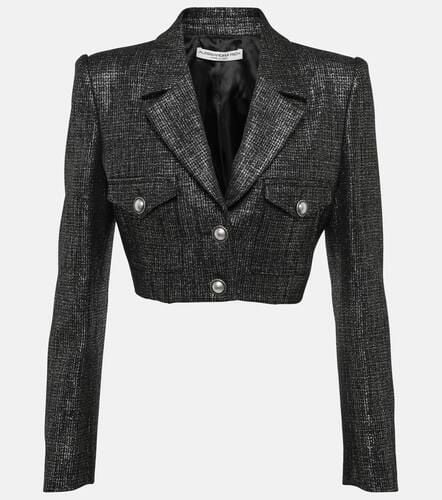 Metallic tweed cropped jacket - Alessandra Rich - Modalova