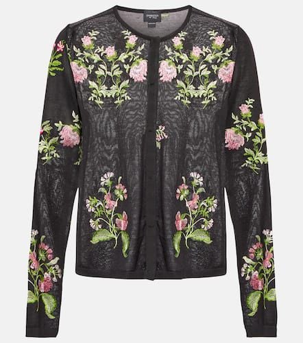 Floral cashmere and silk cardigan - Giambattista Valli - Modalova